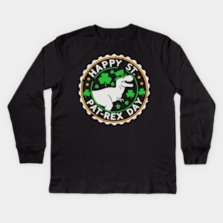 Happy st pat-rex day st patricks day Kids Long Sleeve T-Shirt